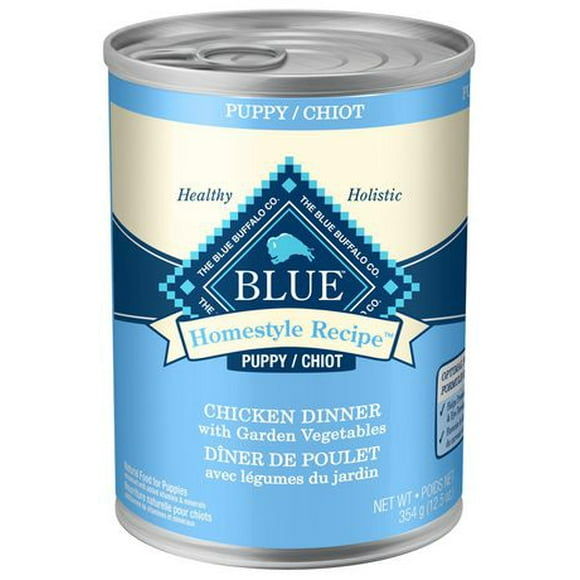 BLUE Homestyle Recipe Puppy Chicken Dinner Wet Dog Food, 354g
