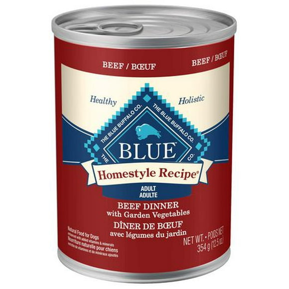 BLUE Homestyle Recipe Beef Dinner Wet Dog Food, 354g