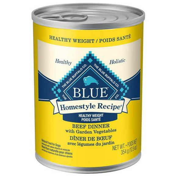 BLUE Homestyle Healthy Weight Dinner Wet Dog Food, 354g