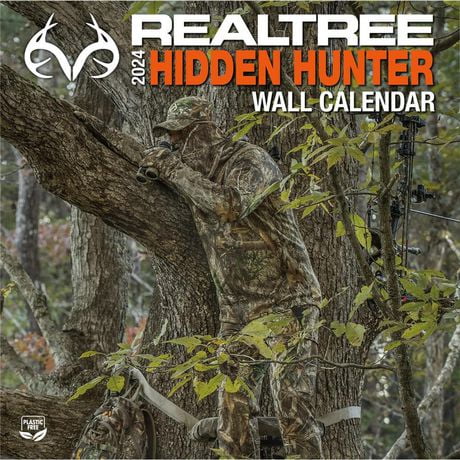 Realtree Hidden Hunter 2024 30.48x60.96 CM Mur Carré Calendrier, 9781469396903