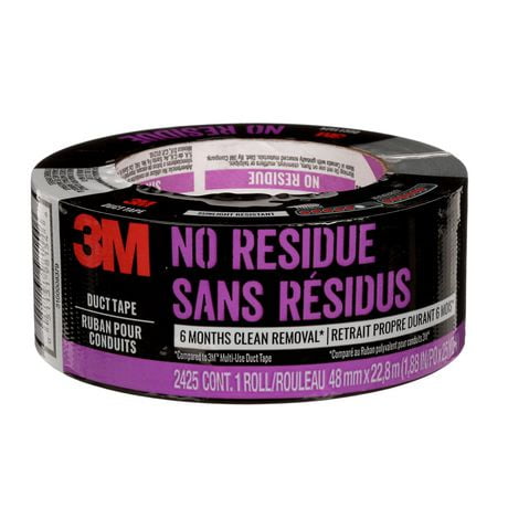 3M™ No Residue Duct Tape, 1.88 in x 25 yd