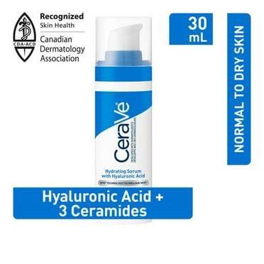 CeraVe HYALURONIC Acid Face Serum, Hydrating Serum for Face with Hyaluronic Acid & 3 Essential Ceramides, for Men & Women, Normal To Dry Skin. Fragrance Free, Non-Comedogenic, Paraben-Free, 30ML, Hyaluronic Acid