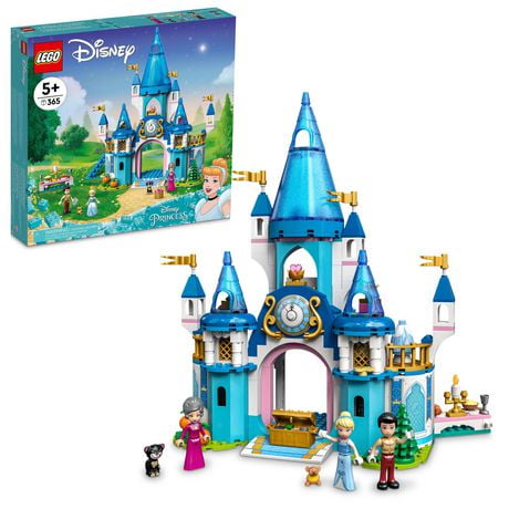 LEGO Disney Princess Le château de Cendrillon et du Prince charmant 43206 Ensemble de construction (365 pièces)