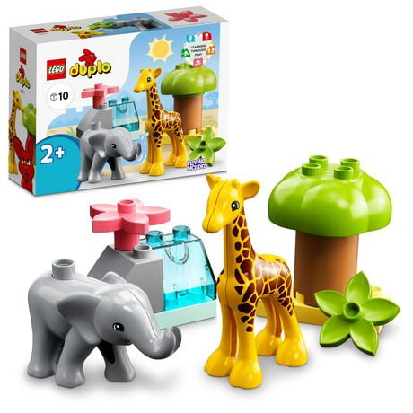 LEGO DUPLO Town Wild Animals of Africa 10971 Toy Building Kit (10 Pieces)