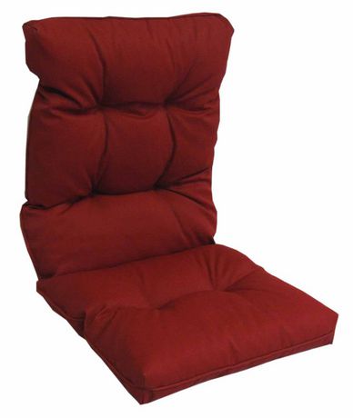 Hometrends Dahalia Red High Back, High Back Outdoor Chair Cushions Canada