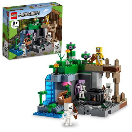 LEGO Minecraft The Skeleton Dungeon 21189 Toy Building Kit (364 Pieces), Includes 364 Pieces, Ages 8+