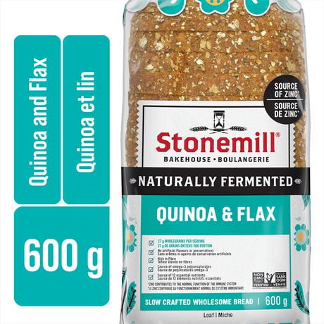 Stonemill® Clearly Good Quinoa and Flax Sliced Bread, 600 g