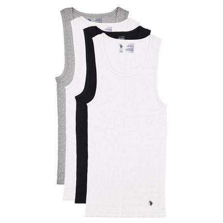 U.S. POLO ASSN. 4 Pack Classic Tanks, Size S-XL