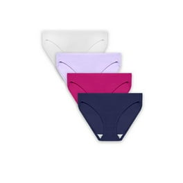 Assorted Womens Nylon Brief Panties 6-Pack - Size 6 