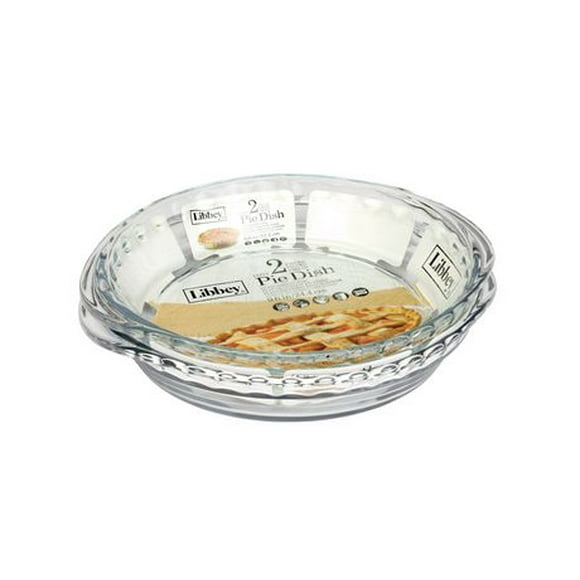 Libbey Glass Deep Pie Plate 2 Pc, Set of two