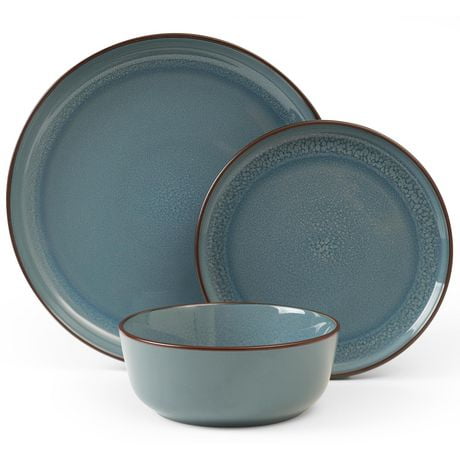 Safdie & Co. Dinnerset 12Pc Stoneware Lagoon Blue 16 In (incomplete)