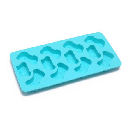 Way to Celebrate Bone Silicone Mold, Light Blue, Baking, Non-Stick, 1 Piece, 4x9 in