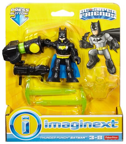 Fisher-Price Imaginext DC Super Friends Thunder Punch Batman Figure ...