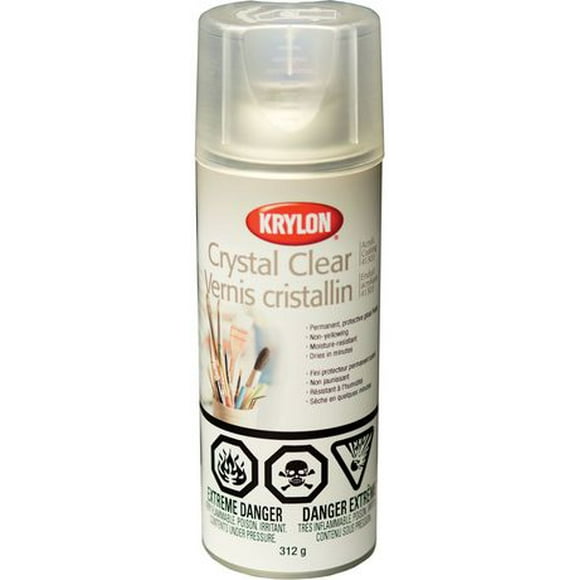 Krylon Acrylic Crystal Clear Aerosol, 312 g