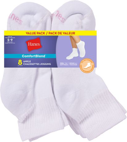 Hanes Women's 8 Pack Ankle Sock - Walmart.ca