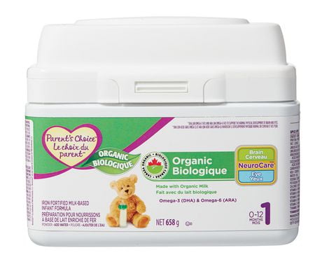 organic baby formula canada