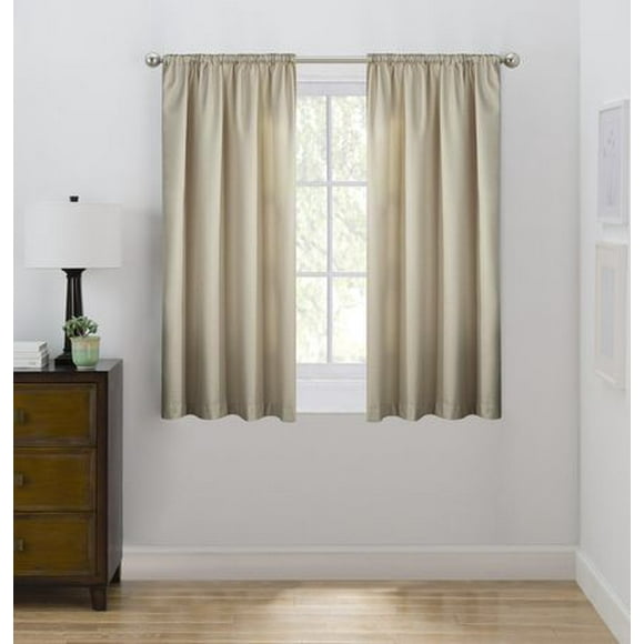 Eclipse Draft Stopper 63" Room Darkening Rod Pocket Window Curtain Panel