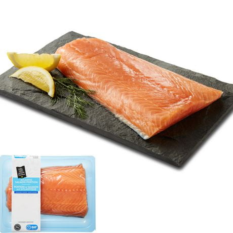 Portion de saumon de l'Atlantique Mon marché fraîcheur, 1 morceaux, 0,40 - 0,55 kg