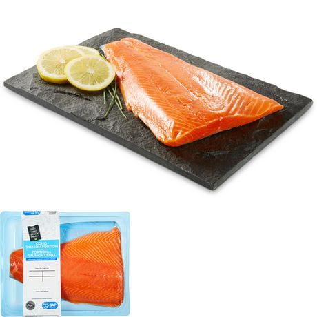 Portion de saumon coho Mon marché fraîcheur, 1 morceaux, 0,45 - 0,68 kg