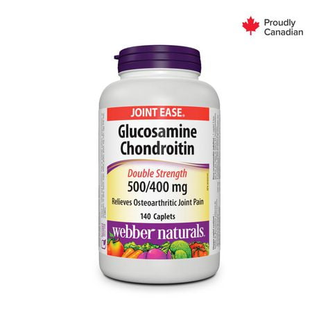 Webber Naturals Glucosamine chondroïtine Complexe de 500/400 mg 140 caplets