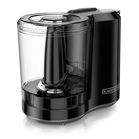 BLACK+DECKER One-Touch 3-Cup Electric Chopper<br>Manual, Black, HC300BC, Chopping made simple