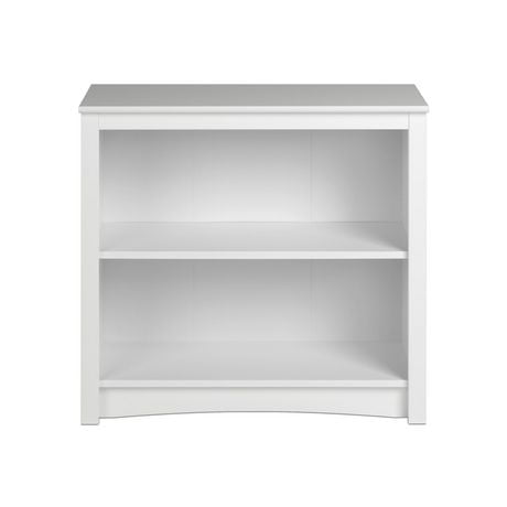 Prepac Home Office 2-Shelf Standard Bookcase, White