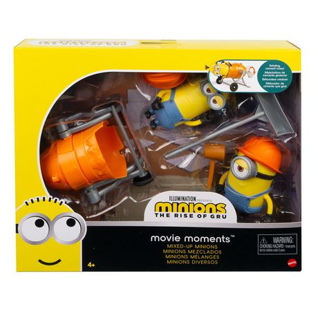 Minions The Rise Of Gru Movie Moments Mixed Up Minions Action Figure Interactive Toy With Articulation Movie Scene Construction Accessories Walmart Canada