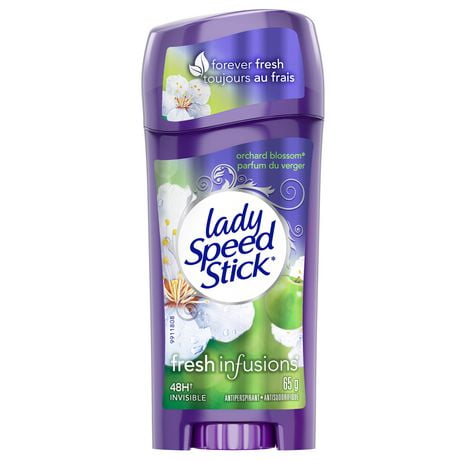 Antisudorifique/désodorisant Lady Speed Stick Fresh Infusions Parfum du verger, en bâton invisible