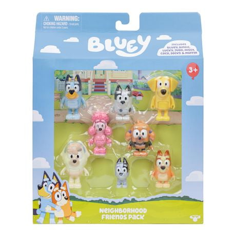 BLUEY NEIGHBOURHOOD FRIENDS 8 PACK EXCLUSIVE, 8 Figures Included