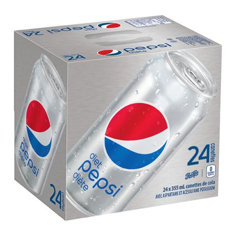 Diet Pepsi, 355mL Cans, 24 Pack | Walmart Canada