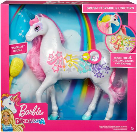 barbie dreamtopia magical lights unicorn