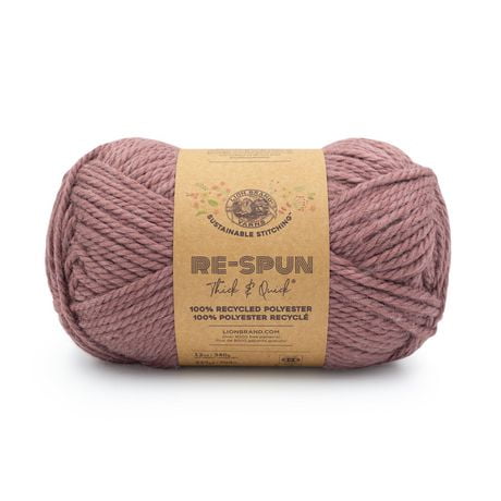 Lion Brand Re-Spun Thick & Quick Yarn - Sepia Rose