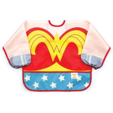 6-24 Months Bumkins DC Comics Superman Sleeved Costume Bib 