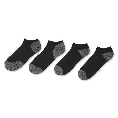 Lot de 4 paires de chaussettes courtes Athletic Works pour hommes Pointures 7-11