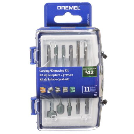 Dremel 729-02 11 PC Carving/Engraving Accessory Micro Kit