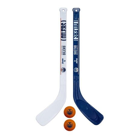 Franklin Sports NHL Edmonton Oilers Mini Hockey Player Stick Set - 2 ...