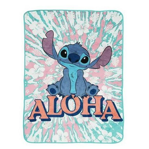 Lilo & Stitch Island Vibes  Fleece Throw, 46" x 60"