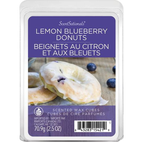 ScentSationals, Scented Wax Cubes, Lemon Blueberry Donuts, 2.5 oz (70.9 g)