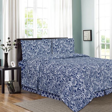 Somerset 4 Piece Printed Sheet Set | Walmart Canada