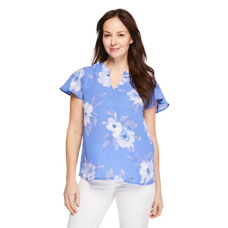 Iyla Women's Split Neckline Blouse, Sizes S-XXL - Walmart.ca