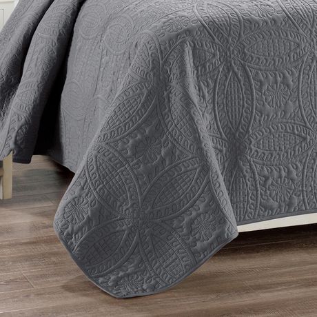 Millano Chambrey Grey 3 Piece Quilt Set | Walmart Canada