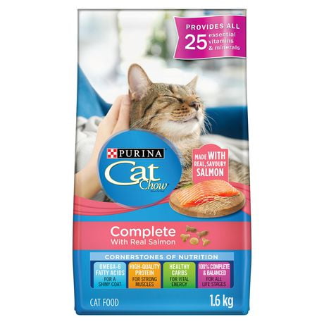 Cat Chow Complete with Real Salmon, Dry Cat Food, 1.6-6.4 kg
