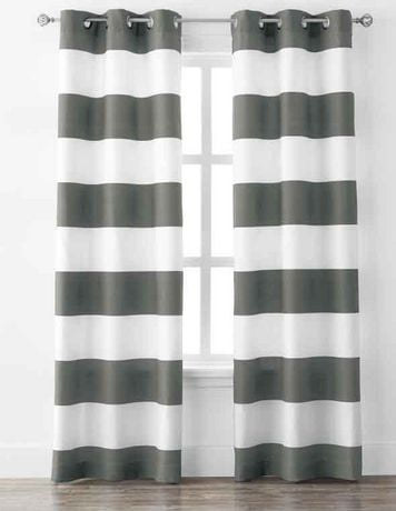 Mainstays Stripe Window Curtains 2 Pack Walmart Canada
