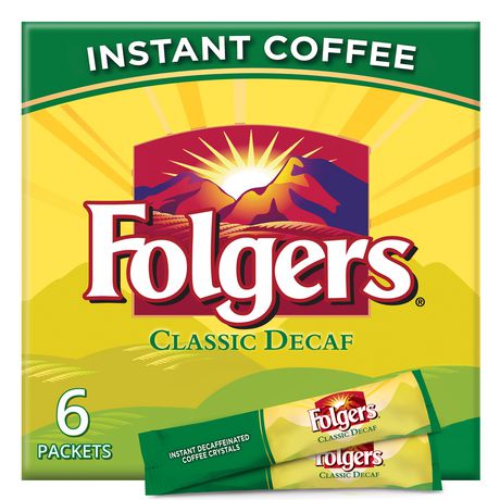 Folgers Classic Decaf Instant Coffee Packets Walmart Canada