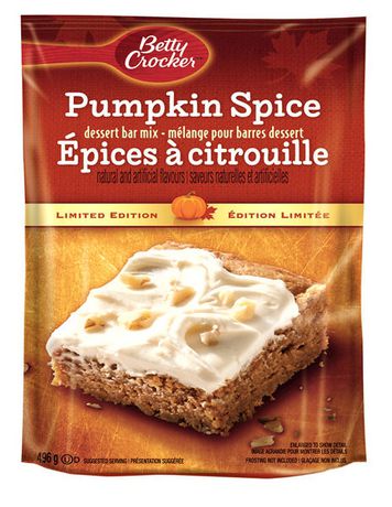 Betty Crocker Pumpkin Spice Limited Edition Dessert Bar Mix | Walmart