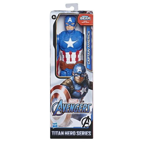 Marvel Avengers Titan Hero Series Captain America Action Figure, 4 years and up