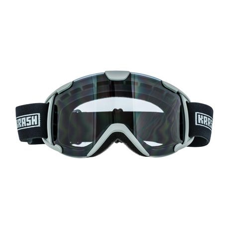 Krash Adult Snow Goggles Grey, Ages 14+, 14+