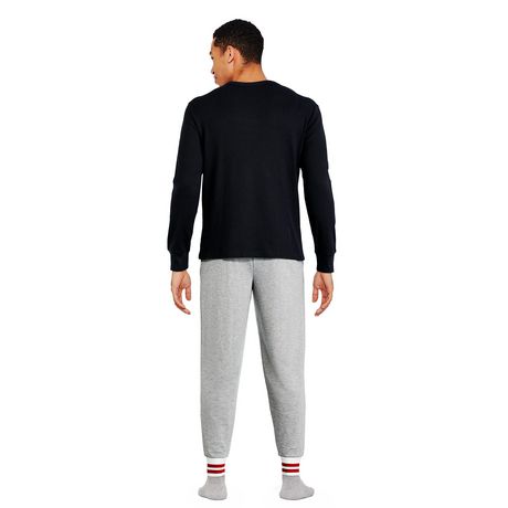 men's waffle knit pajamas