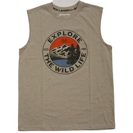 Men's Real Tree tank top.