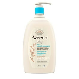 Aveeno Baby Daily Wash & Shampoo baby’s hair & Sensitive Skin Cleanser with Natural Oat - Paraben Free & Phthalate Free, sulfates-free and dye-free, 975 mL